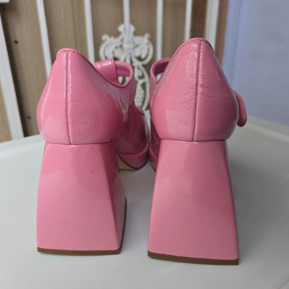 Circus by Sam Edelman Pink Patent Mary Jane Platform Heels - Picture 7 of 15